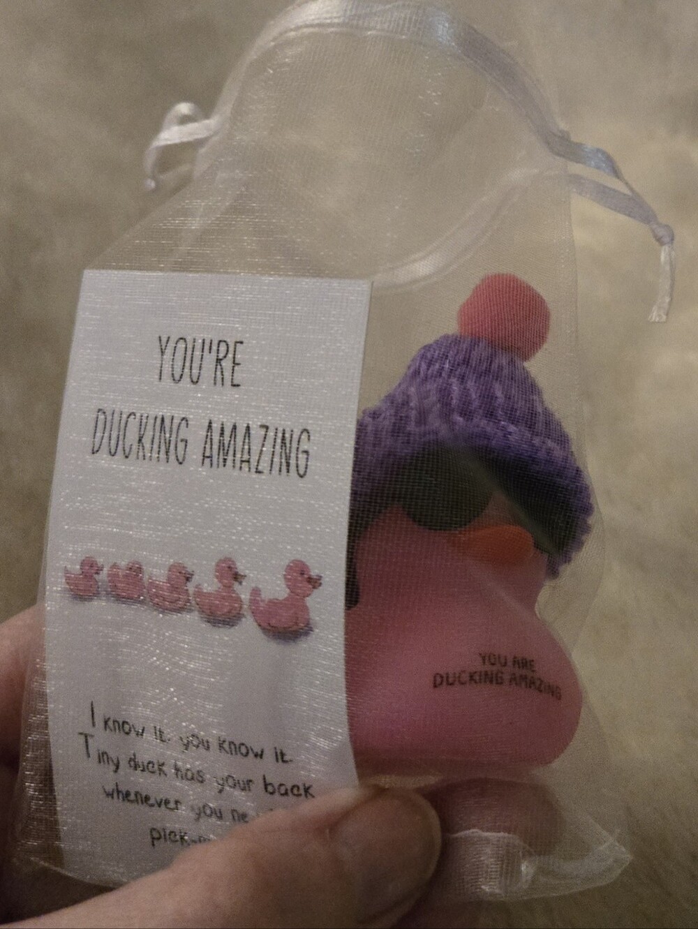You Are Ducking Inspirational Rubber Duck -5 Sets Of 5 Pc New! - Picture 2 of 6